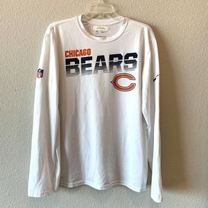 Chicago Bears Player Team Issued Nike On Field Long Sleeve Dri-Fit Shirt Large
